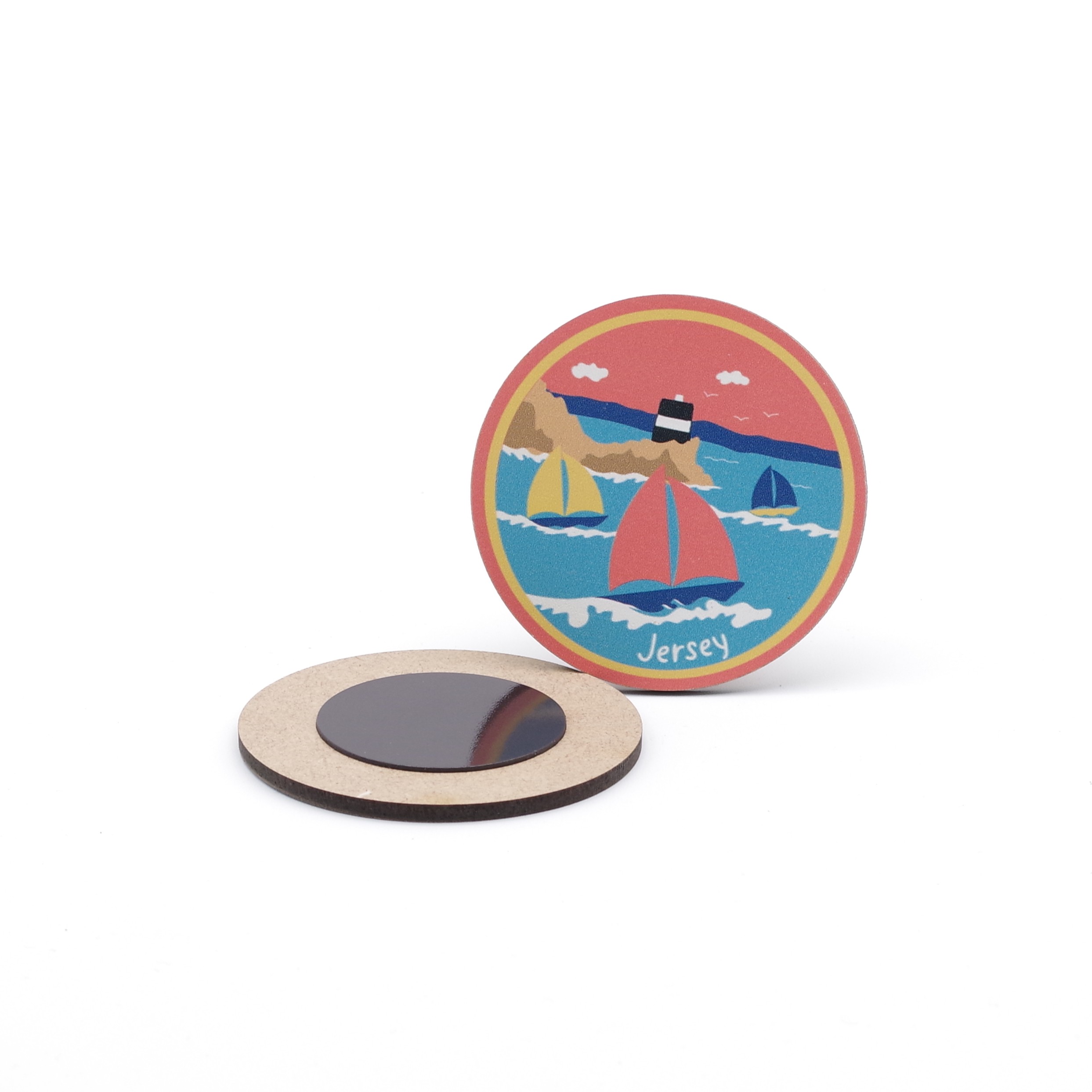 FSC® Wooden Fridge Magnet 50 x 50 mm
