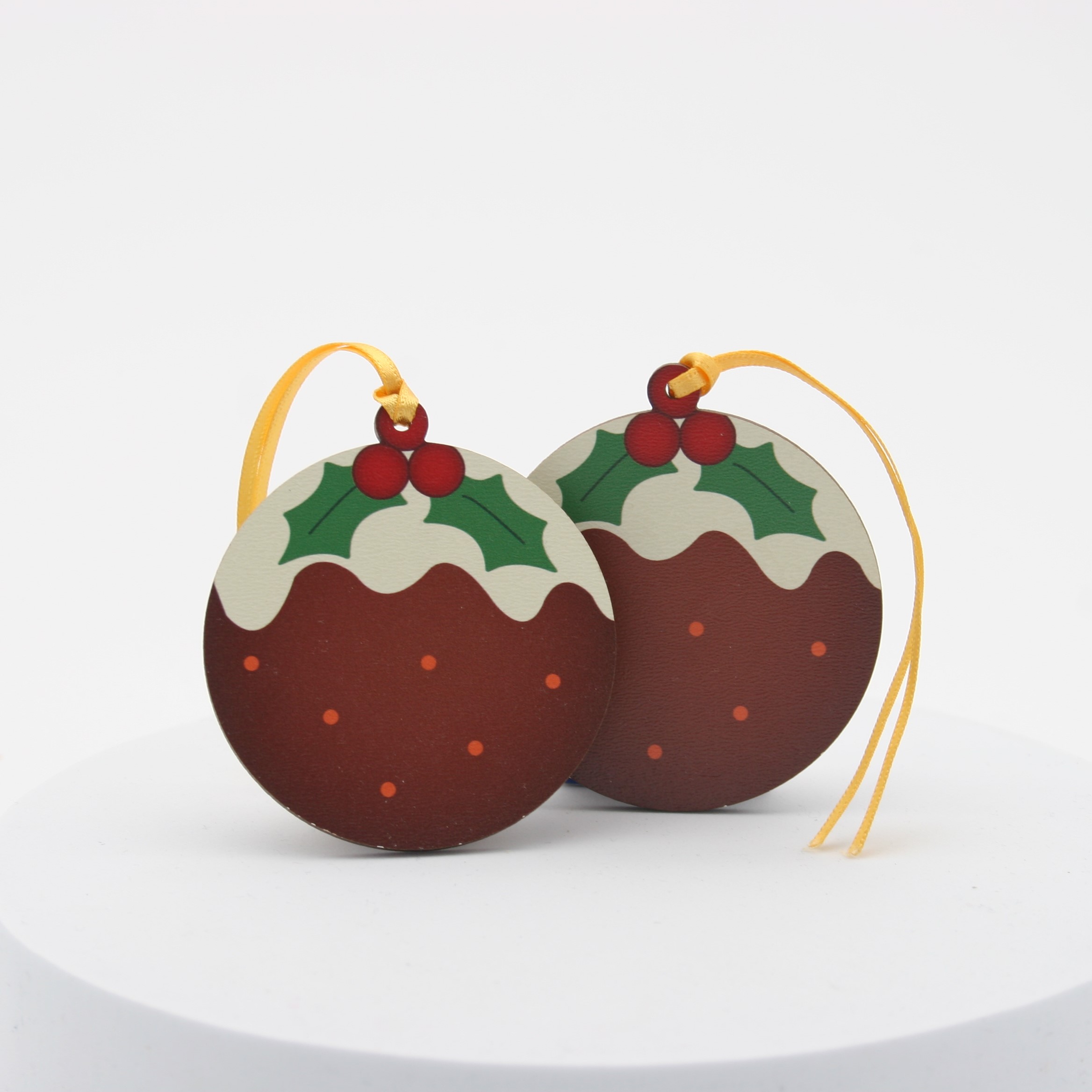 Wooden Christmas Tree Decoration (bauble shape)