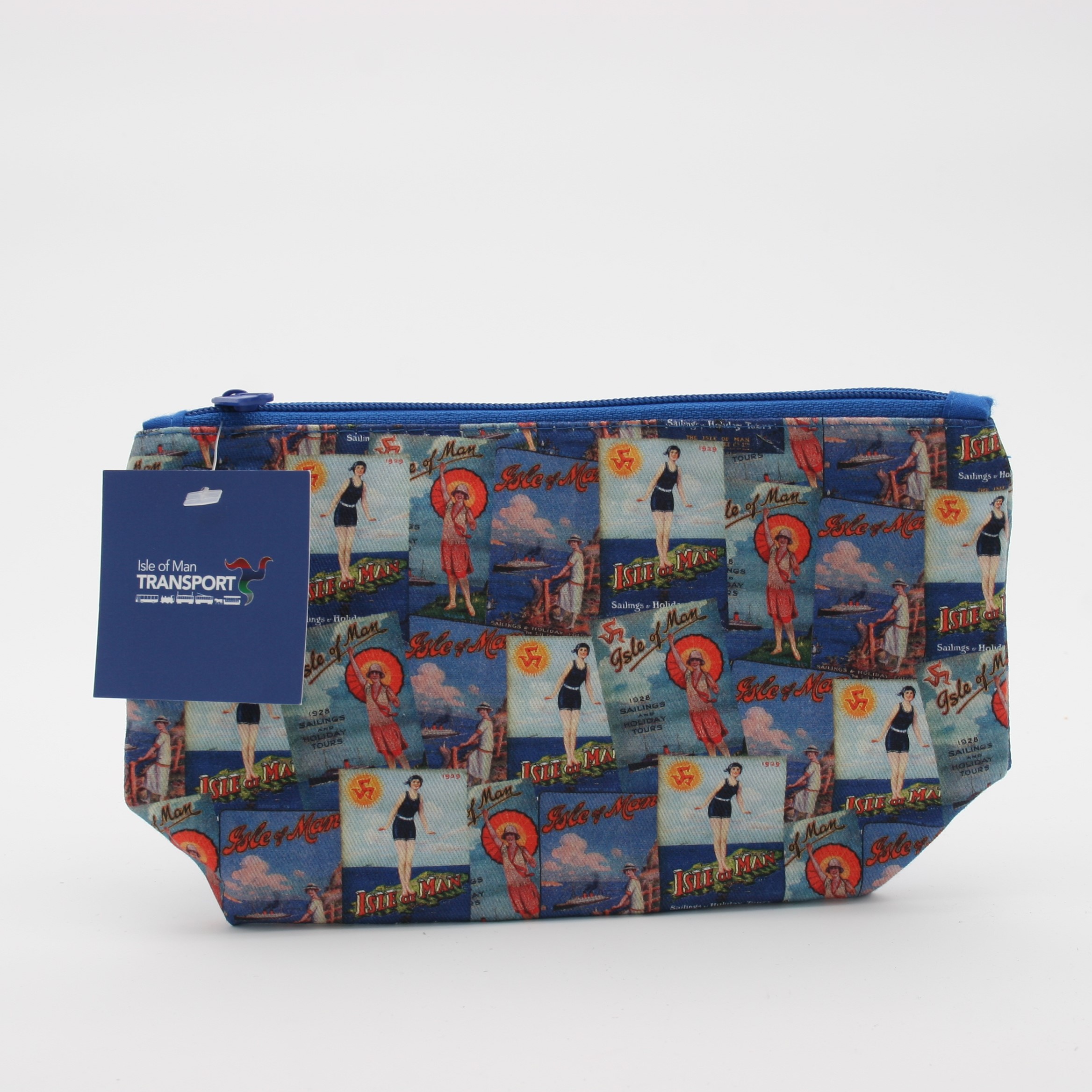 Zipped bag with base gusset, full colour print