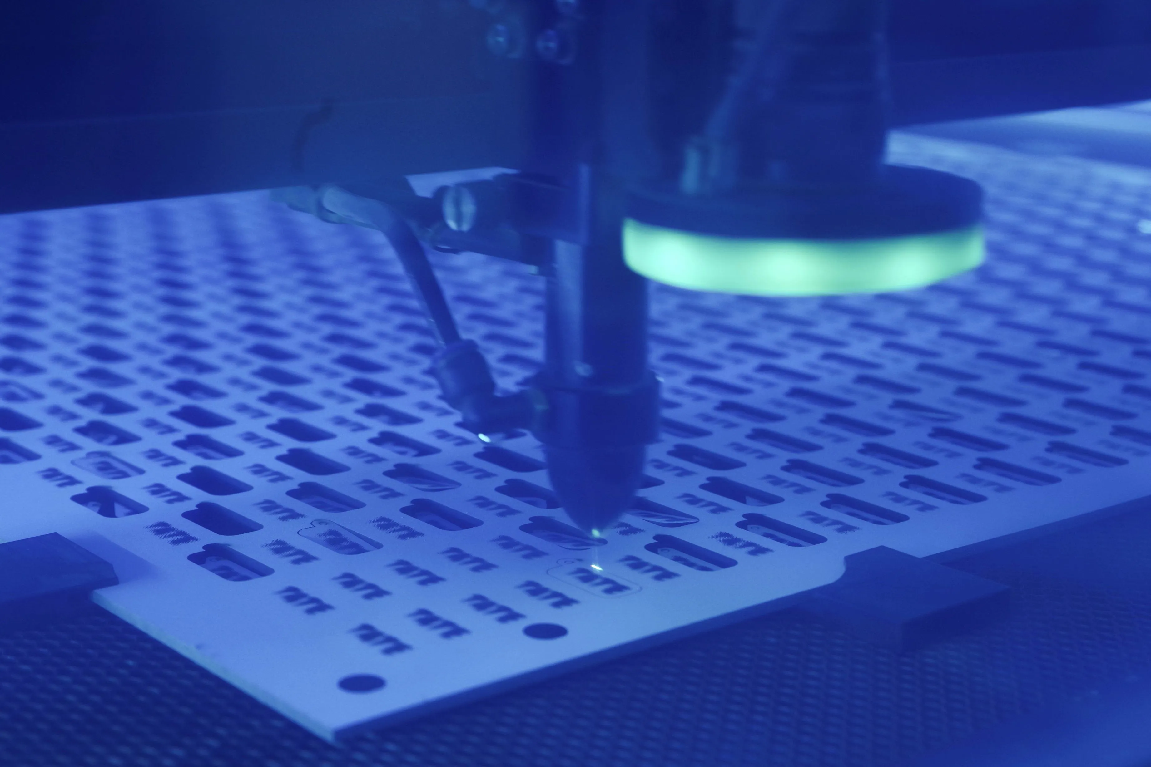 Laser cutting Tate Keyrings