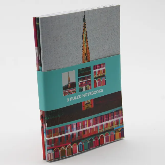 Notebooks, A6, Stitched, Set of three 