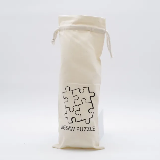 Long Cotton Drawstring Bag 16x40cm